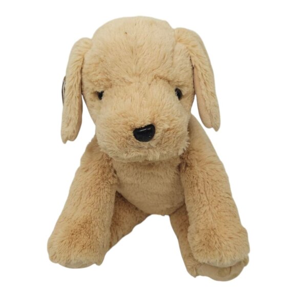 Bear Factory Puppy Dog 16" Plush Brown Eyes Stuffed Animal Toy Tan Carnival - Picture 1 of 14